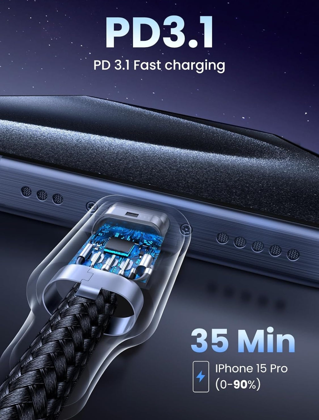UGREEN 240W 
USB C to USB
C Cable