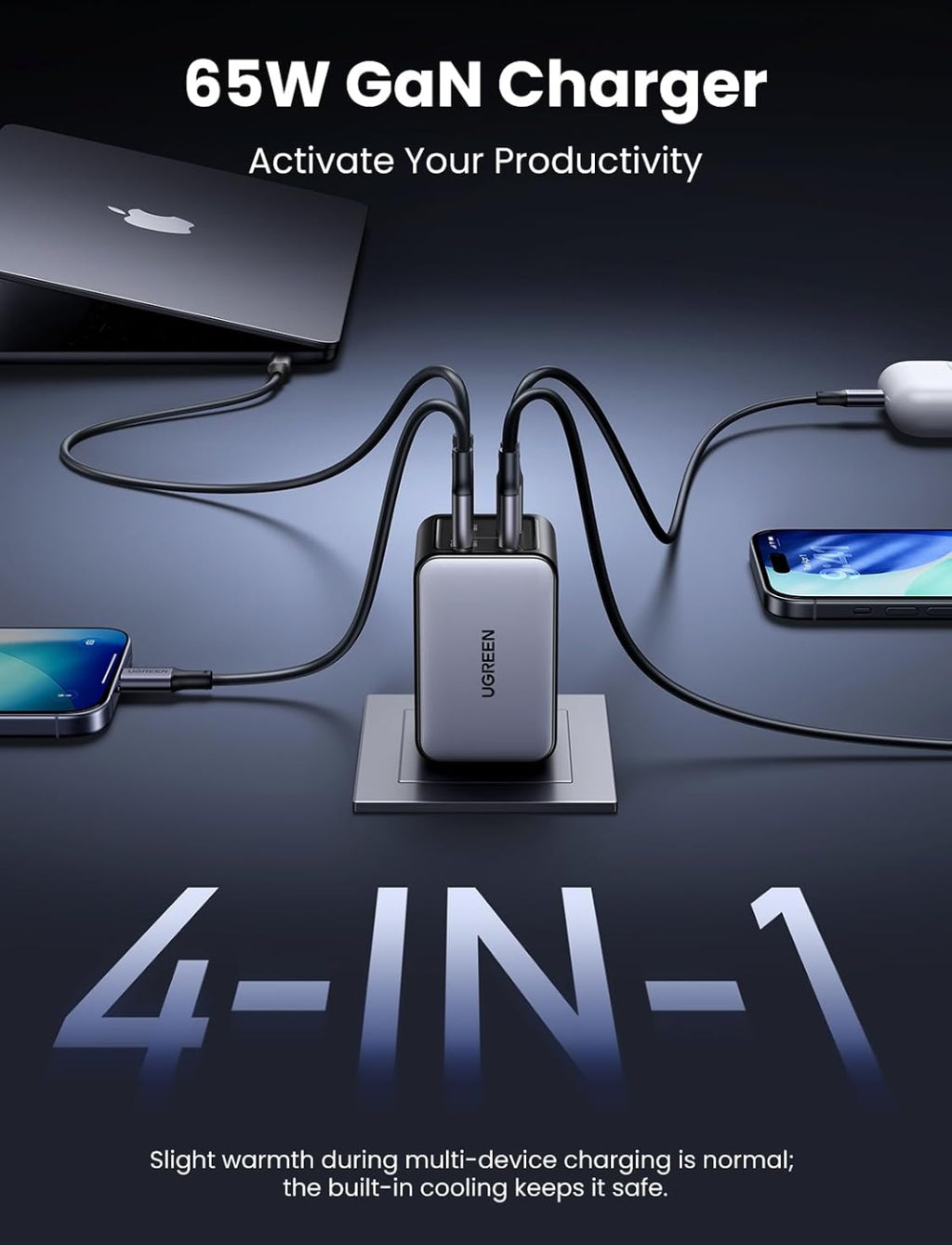 Mariline | Nexode 65W 4-Port GaN Fast Wall

Charger